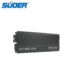Suoer CL1500.1D-H Amplifier Mono untuk Mobil, Amplifier 4500W Kelas Mono Saluran D 12V