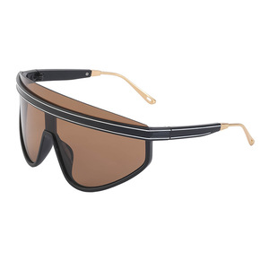 Gafas de Sol Unisex ZSD23 con Marco Metálico y Lentes de PC, Protección UV400 Clase 2, Marco Negro, C4 Shallots, C7 Tofu Pudding - Product Image 5