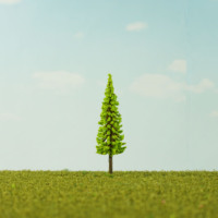 6cm Vert Pin Modèle Arbre Matériel Micro Paysage Simulation Arbre Modèle
