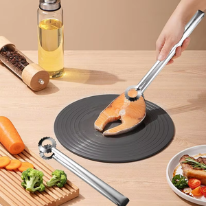 Multi-Functional Stainless Steel BBQ <b>Tongs</b> - Food Clip for Churrasco & Buffet <b>Serving</b> - Product Image 3
