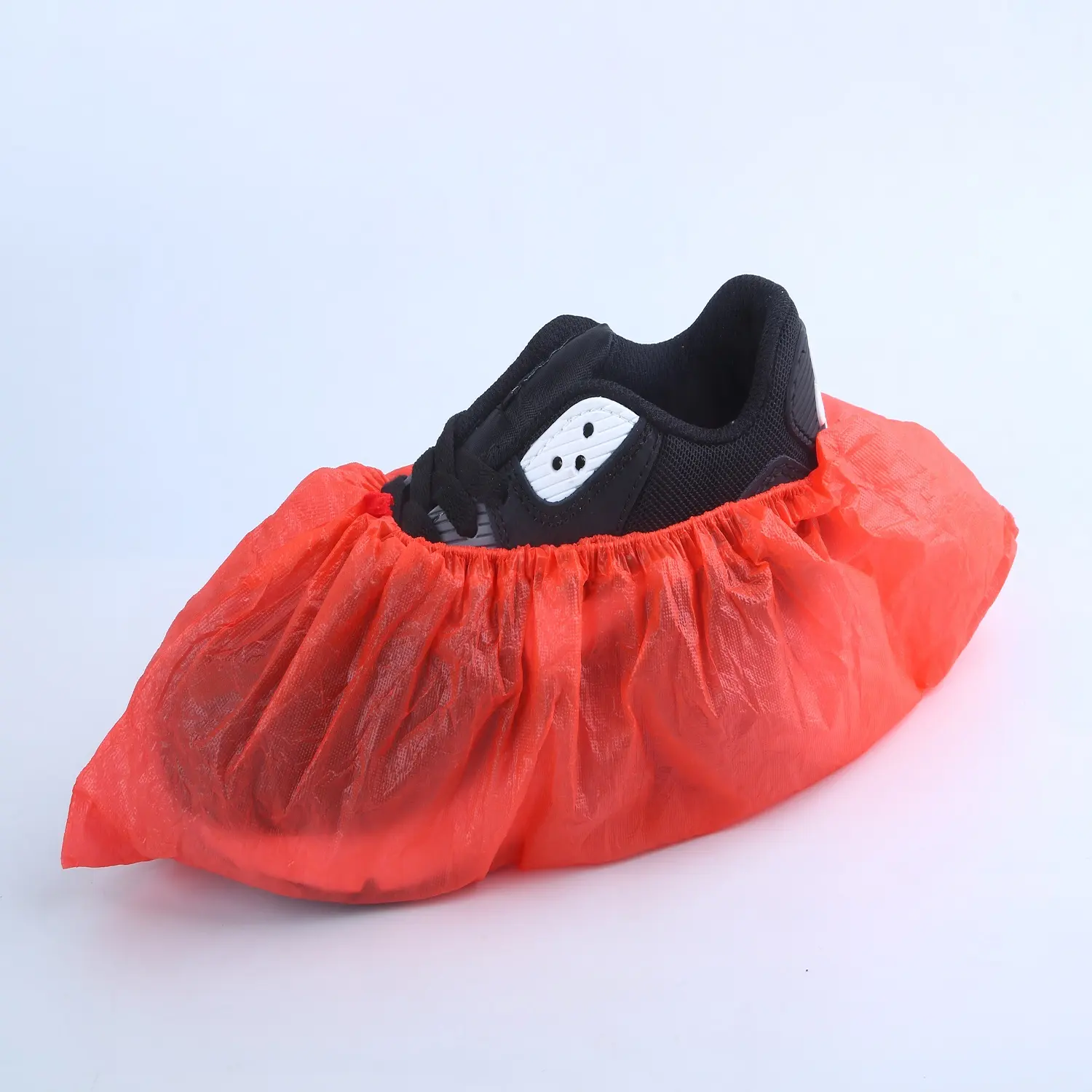 Красный чехол для обуви, одноразовый полиэтиленовый полипропиленовый чехол для обуви, сделано в Китае, по заводской цене, oem
