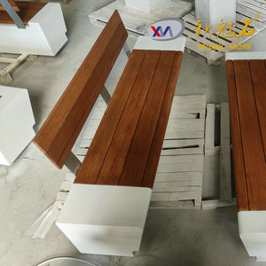 Nuevo Banco de Patio Exterior Magic Stone, Diseño de Madera con Aspecto de Piedra Blanca, Asientos para Parques Urbanos - Product Image 3