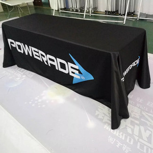 Reusable Polyester 6ft 8ft Activity Commercial Logo Outdoor Flame Retardant Custom <strong>Table</strong> <strong>Cloths</strong> for Exhibition - Product Image 5