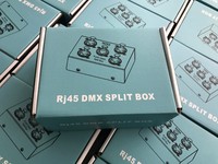 Équipement d'éclairage de scène RJ45 vers DMX Split Box XLR 3 broches ou 5 broches femelle mâle