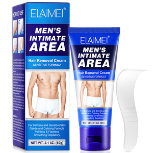 ELAIMEI Crème épilatoire pour hommes, aisselles, visage, corps, zone intime, marque privée, crème épilatoire permanente indolore - Product Image 1