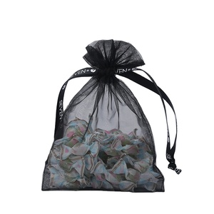 Pochette Organisateur à Cordon en Organza 15x25 pour Bijoux, Bonbons et Cadeaux, Design Élégant, Personnalisable avec Logo - Product Image 1