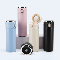 Bouteille Isotherme Intelligente en Acier Inoxydable 420 ml, Personnalisable avec Logo, Double Paroi Scellée, Affichage Numérique LED, Portable