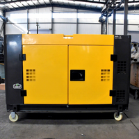 Générateur Diesel Super Silencieux 10 kVA 8 kW Monophasé Insonorisé Refroidi par Air Portable ATS Démarrage Électrique 12 V CC pour Usage Familial de Secours