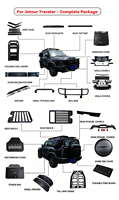 Accessoires de voiture Pièces détachées automobiles Boîte à outils de toit Tente latérale pour Jetour T2