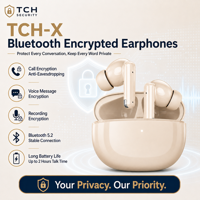 3-in-1 Privacy Protection TWS Earphones ECDH/AES Encryption One-click Switch Stable for 5.2 Noise Reduction Secure Calls 2