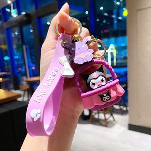 Porte-clés en caoutchouc anime en gros, porte-clés 3D mignon en PVC, pendentif sac écologique <span class=keywords><strong>Hello</strong></span> <span class=keywords><strong>Kitty</strong></span>, porte-clés de voiture, produits promotionnels populaires - Product Image 6