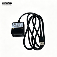 Lecteur de codes-barres 2D fixe, interface USB, détection automatique, montage encastrable, adapté aux lignes d'assemblage et aux lignes de production