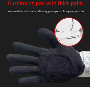 Guantes de Protección Industrial de Cinco Dedos, Material Textil, Negro y Verde, con Palma Reforzada y Diseño de Agarre - Product Image 4