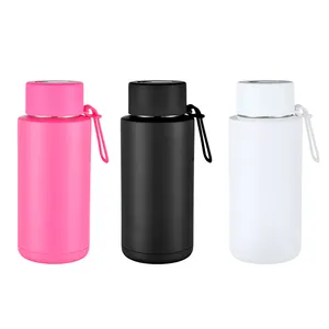 FACTORY SUPPLY Custom logo frank green 34oz Insulated vacuum flask ceramic lined reusable stainless steel water bottles with str