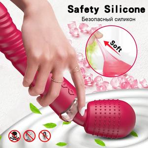 Alta calidad 3 <span class=keywords><strong>Motor</strong></span> 10 Vibración 5 Empuje Potente Vibrador Varita Masajeador Punto G Consolador Estimulador de clítoris Juguetes sexuales para adultos - Product Image 5