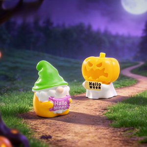 Gnomo Momia en Miniatura para Decoración de Mesa de Halloween <span class=keywords><strong>con</strong></span> Letrero, Accesorio Decorativo - Product Image 4