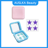 Boîte de rangement pour maquillage transfrontalière avec patchs anti-acné colorés en forme d'étoile, patchs légers pour boutons à l'huile essentielle, traitement personnalisé