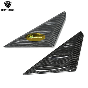 Copertura Triangolare in Vera Fibra di Carbonio per Montante A della Porta GT3 RS, 2 Pezzi, per Porsche Taycan 911 991 718 981 - Product Image 1