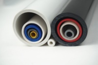 Tuyau en plastique Tube de mât de drapeau Tuyau de drapeaux Drapeau de sport tubo Bande PVC dure Tube de mât de drapeau publicitaire Petit diamètre jouet en plastique