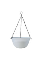Jardinière suspendue Deep Blue PP, durable, légère, avec trou de drainage, design à crochet, personnalisation de la couleur, pour la maison et le jardin
