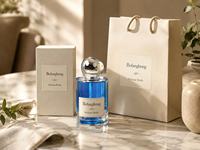 Flacon de parfum cylindrique en verre transparent haut de gamme avec pulvérisateur à pompe, couvercle en galets dorés, 30/50/100 ml, emballage de parfum vide