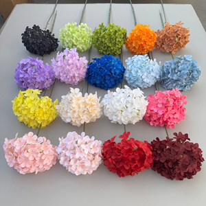 Fleurs d'hortensia artificielles à tige unique à 90 pétales. <span class=keywords><strong>Prix</strong></span> ultra-bas directement de l'usine, stock disponible, cascades de fleurs d'hortensia - Product Image 2
