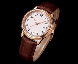 Reloj Digital Minimalista y Elegante con Diseño Redondo, Correa de Cuero de 22 mm, Resistente al Agua, con Corona en Acero Inoxidable, Estilo Omega - Product Image 6