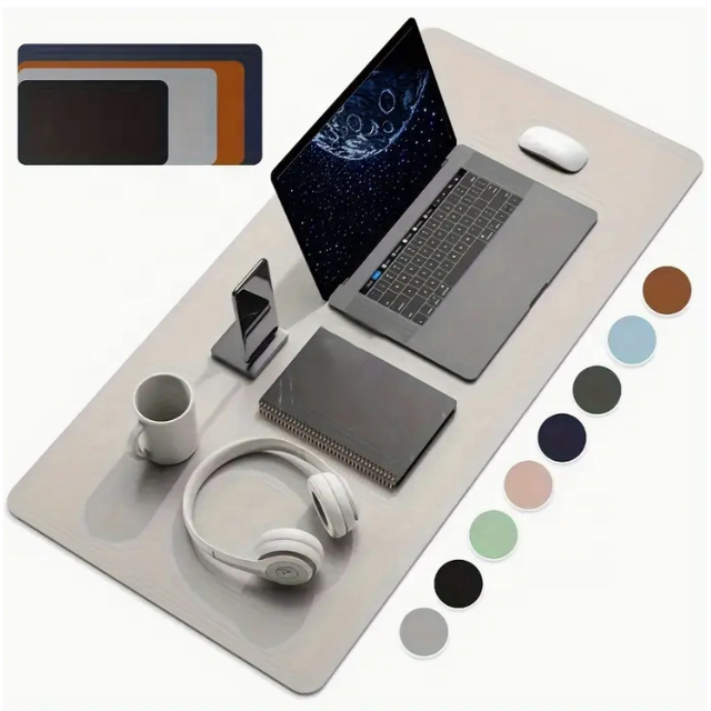 Large Size Office Desk Protector Mat PU Leather Waterproof Mouse Pad Desktop Keyboard Desk Pad Gaming Mousepad PC Accessories