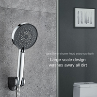 Pommeau de douche à économie d'eau en ABS de haute qualité avec filtre haute pression pour salle de bain toilette hôtel ou appartement