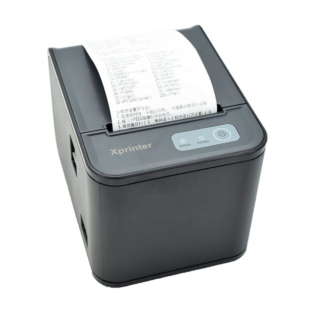 Hot Selling 80mm USB LAN Thermal Printer Xprinter with ESC/POS Commands 203DPI 200mm/s in Stock for Store