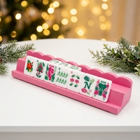 Tuiles de mahjong en acrylique de luxe, écologiques, ensemble pour 4 joueurs, pour les rassemblements de famille et d'amis et les cadeaux de fêtes