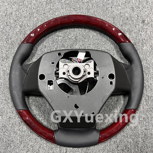 <span class=keywords><strong>Volante</strong></span> de Cuero y Madera de Durazno Rojo para <span class=keywords><strong>Toyota</strong></span> Camry, Corolla, Rav4, Prius, Yaris, 4Runner, Alphard, LEXUS LX570, LX470, GX460 - Product Image 6