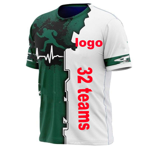 Nuovo arrivo vendita calda Plus Size squadra di Football americano 3D stampa digitale da uomo girocollo a maniche corte t-shirt N & F & L - Product Image 6