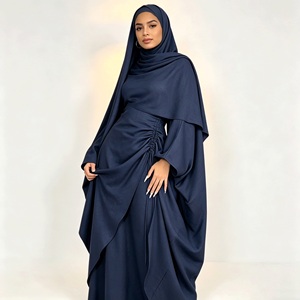 Abaya <strong>Dress</strong> Women Sizes 52-60 Gulf <strong>UK</strong> 6-18 US 2-14 Batwing <strong>Sleeve</strong> Modest Muslim Islamic Clothing Floor Length Full Coverage - Product Image 2