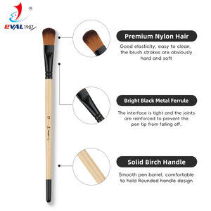 Spazzola <span class=keywords><strong>per</strong></span> pittura personalizzata Spazzola in Nylon 6 pz spazzola <span class=keywords><strong>per</strong></span> artista piatta/rotonda/angolare <span class=keywords><strong>per</strong></span> pittura acrilica ad olio ad acquerello - Product Image 2