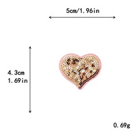Différents styles de patchs brodés en sequins scintillants en forme de petit canard (polyester personnalisable) pour vêtements et chapeaux