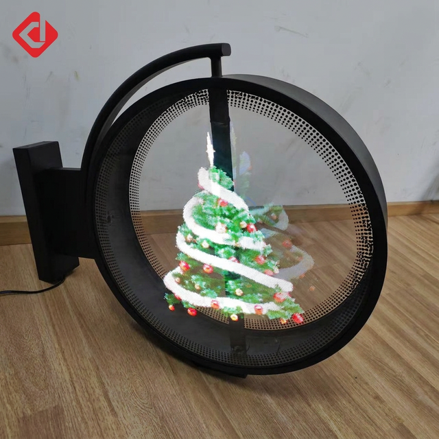 Wholesale Custom Outdoor Holographic Projector 3D Hologram LED Fan Indoor Advertising Display for Bar Cafe Restaurant Exhibition