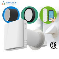Airwoods WIiFi Control ERV Ventilation Air Recupetator Heat Recovery Ventilator