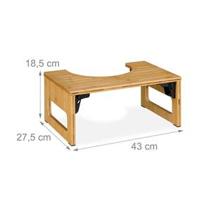 Складной бамбуковый табурет для унитаза - Product Image 6