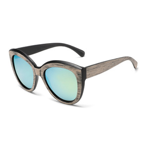 Gafas de Sol de Moda con Protección Ultravioleta, Imitación de Madera, Estilo Ojo de Gato Extragrande, Modernas para Todo Clima, Venta Directa de Fábrica - Product Image 3