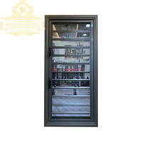 Fenêtre à persiennes en aluminium et verre réglable, anti-poussière, design moderne haut de gamme, à vendre