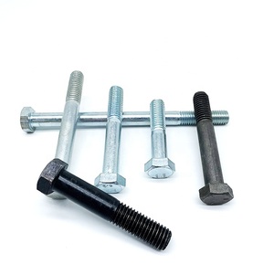 Hardware Venta al por mayor Perno hexagonal Chapado en zinc de alta resistencia Acero al carbono Galvanizado Din931 Din933 Tuercas Hexagonales - Product Image 2