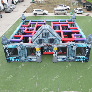 Portable géant <span class=keywords><strong>adulte</strong></span> gonflable Halloween labyrinthe PVC <span class=keywords><strong>maison</strong></span> de rebond extérieure avec jeu d'étiquettes <span class=keywords><strong>laser</strong></span> comprend des kits de réparation pour les enfants - Product Image 3