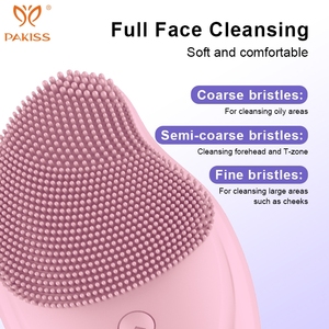 แปรงทำความสะอาดผิวหน้าแบบชาร์จไฟได้ PAKISS กันน้ำ - อุปกรณ์ดูแลผิวพกพาสำหรับขัดผิวหน้าและผลัดเซลล์ผิวอย่างอ่อนโยนทุกวัน - Product Image 6