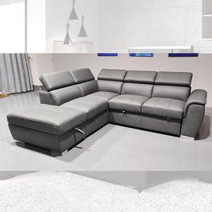 أثاث غرفة معيشة عصري ، طقم أسرة قابلة للتحويل مع مساحة تخزين أريكة مقطعية قابلة للسحب - Product Image 4