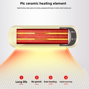 <span class=keywords><strong>Radiateur</strong></span> mural électrique Camel à chauffage rapide pour grandes surfaces, idéal pour salle de bain et toilettes, avec télécommande tactile, personnalisable - Product Image 2