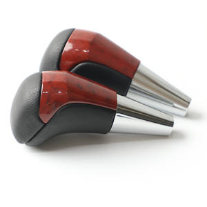 Palanca de Cambios de Coche, Ergonómica, de Madera de Melocotón Roja y Cuero, para Toyota Hilux Fortuner 2005-2016 - Product Image 2