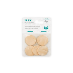 Accessorio disco in legno ILAN 5x30mm 6 pezzi per progetti creativi - Product Image 1