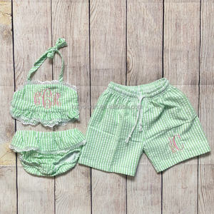 Cá nhân seersucker khăn che up bé trai tắm phù hợp với một mảnh bơi mặc trẻ em bikini và đồ bơi - Product Image 5