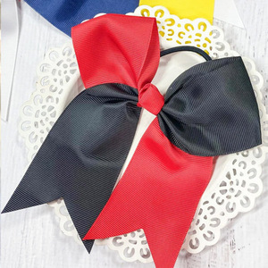 Grandi Fiocchi per Capelli Bicolore da 8 Pollici, Fermacoda Fatti a Mano per Ragazze Adolescenti, Cheerleader e Sport - Product Image 3